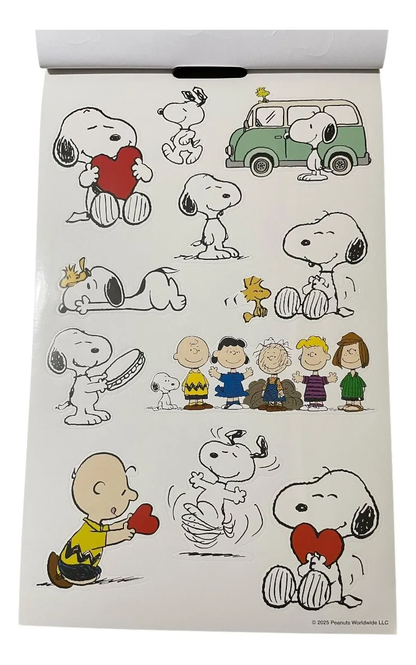 Set Snoopy Libreta Lápiz Notas Adhesivas y Stickers