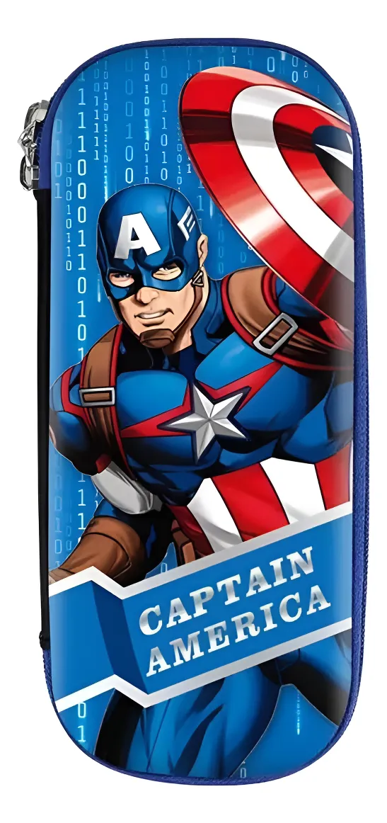 Estuche Escolar Capitán América (Varios diseños)