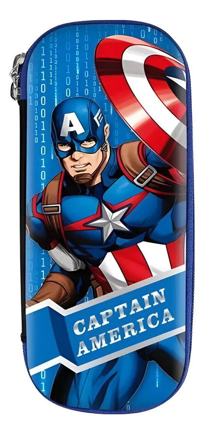 Estuche Escolar Capitán América (Varios diseños)