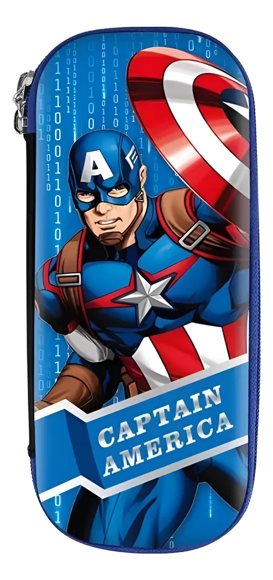 Estuche Escolar Capitán América (Varios diseños)