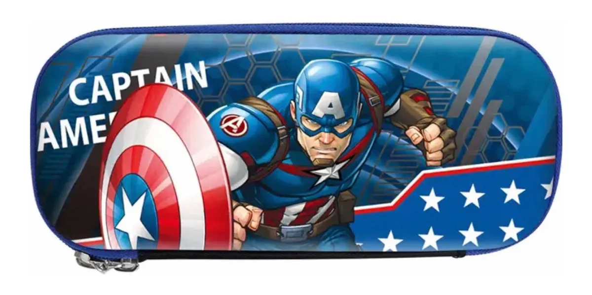 Estuche Escolar Capitán América (Varios diseños)