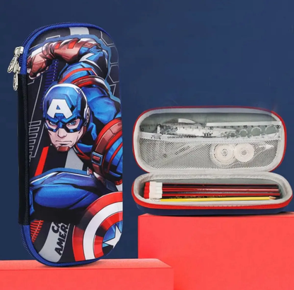 Estuche Escolar Capitán América (Varios diseños)