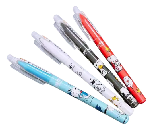 Set 4 Lápices Snoopy Gel Azul