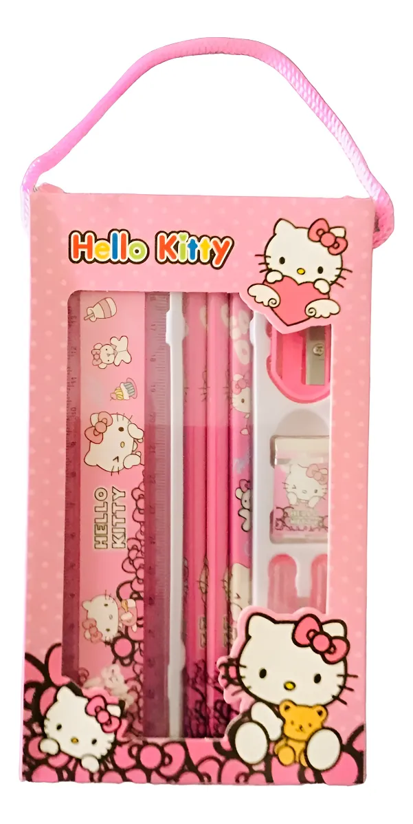 Set Escritorio Importado Hello Kitty Y Sus Amigos