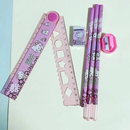 Set Escritorio Importado Hello Kitty Y Sus Amigos