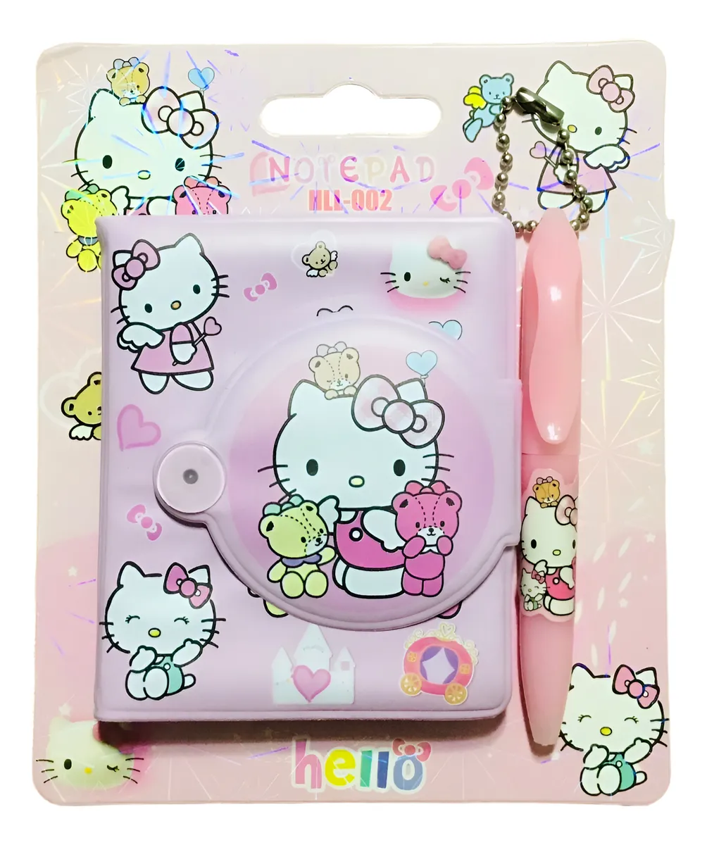 Mini Libreta + Lápiz Hello Kitty (Varios diseños)