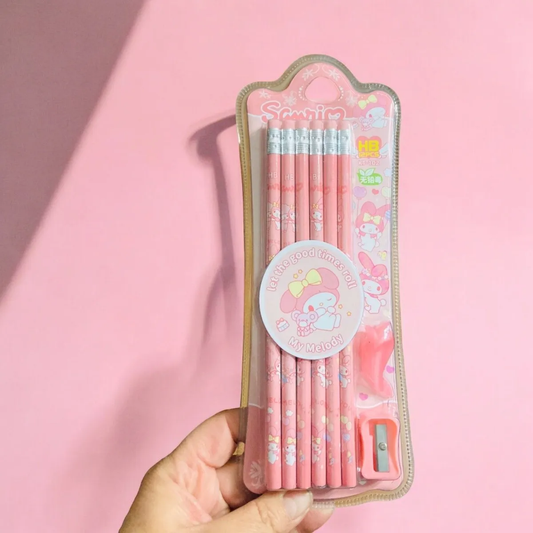 Pack 12 Lápices Grafito Sanrio (Varios modelos)
