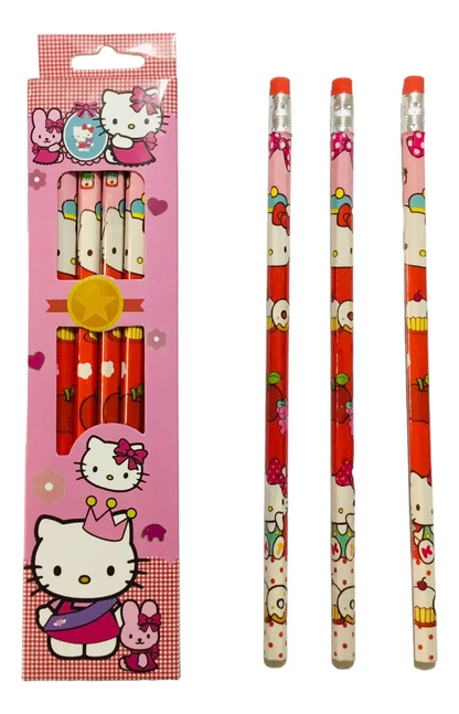Pack 12 Lápices Grafito Sanrio (Varios modelos)
