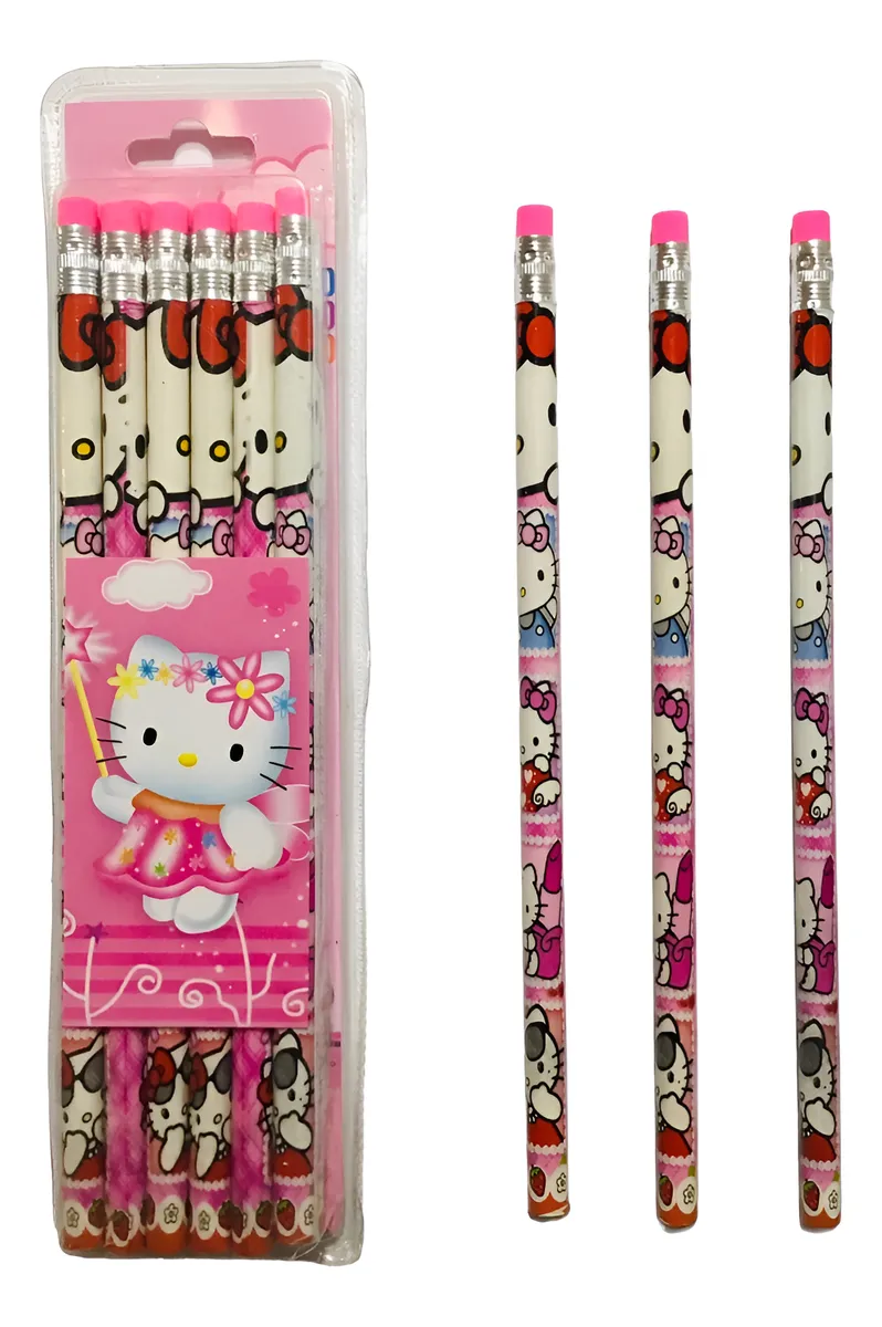 Pack 12 Lápices Grafito Sanrio (Varios modelos)
