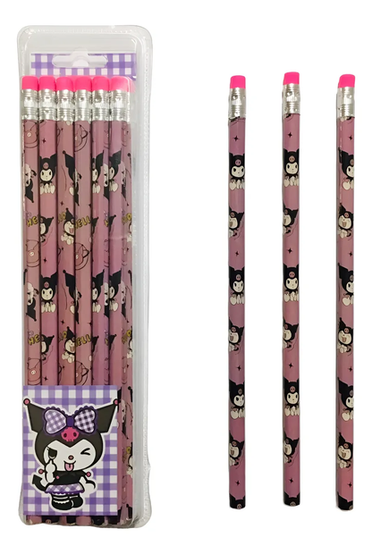Pack 12 Lápices Grafito Sanrio (Varios modelos)