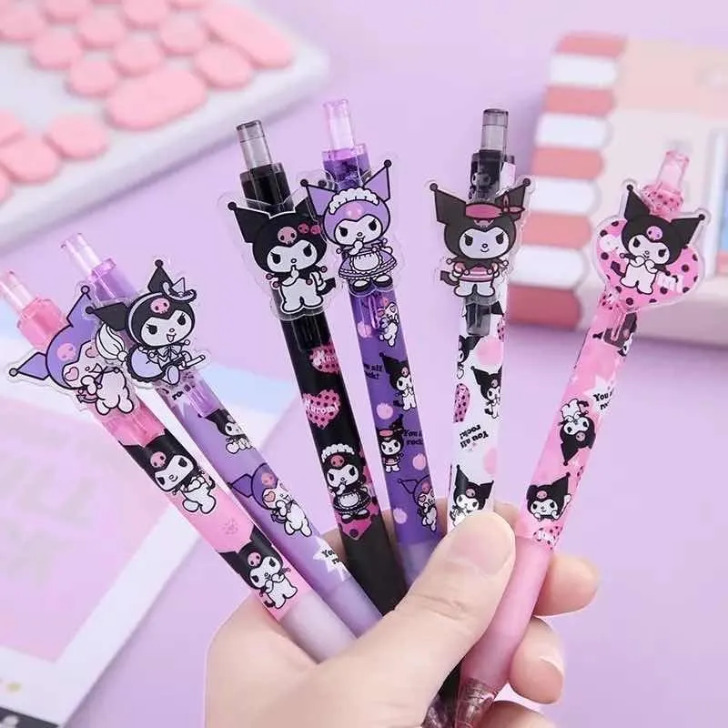 Lápiz Gel Negro Sanrio Kuromi (Varios diseños)