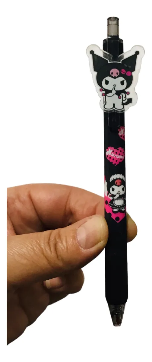 Lápiz Gel Negro Sanrio Kuromi (Varios diseños)