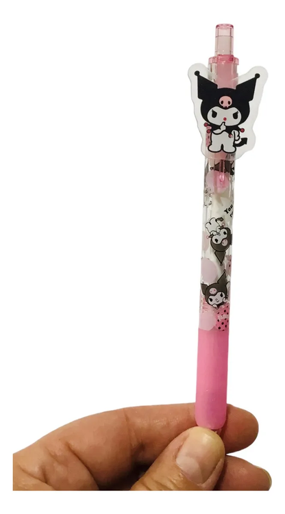 Lápiz Gel Negro Sanrio Kuromi (Varios diseños)