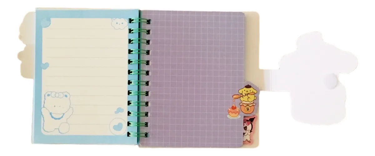 Libreta Personajes Sanrio con 3 Separadores (Varios diseños)