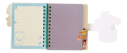 Libreta Personajes Sanrio con 3 Separadores (Varios diseños)