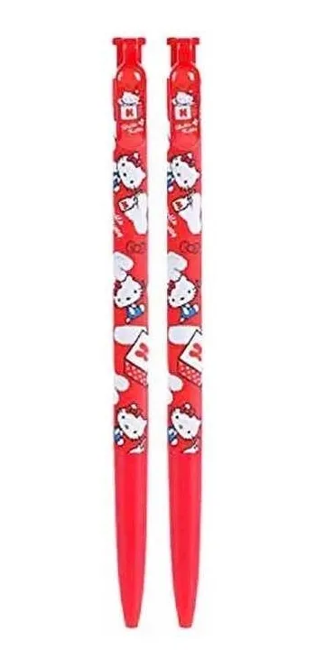 Set 2 Lápices Pasta Azul Personajes Sanrio