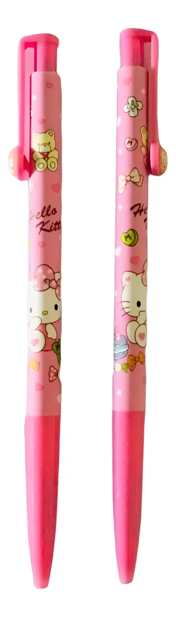 Set 2 Lápices Pasta Azul Personajes Sanrio