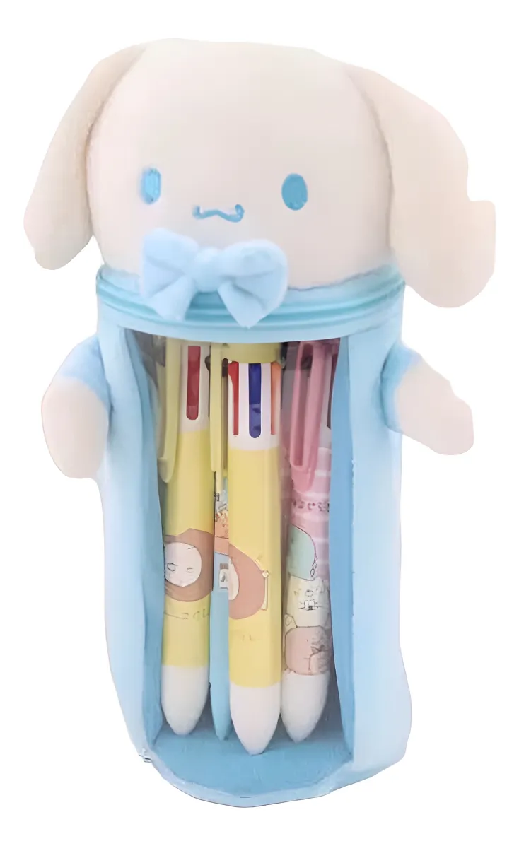 Estuche Cilíndrico de Felpa Personajes Sanrio