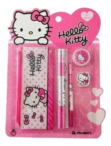Set escolar Rhein Sanrio 7 Piezas Hello Kitty