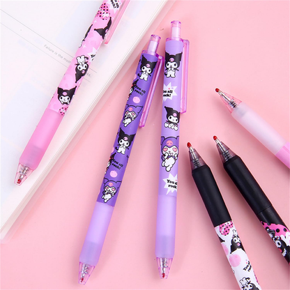 Set De 6 Lápices Kuromi Gel Negro
