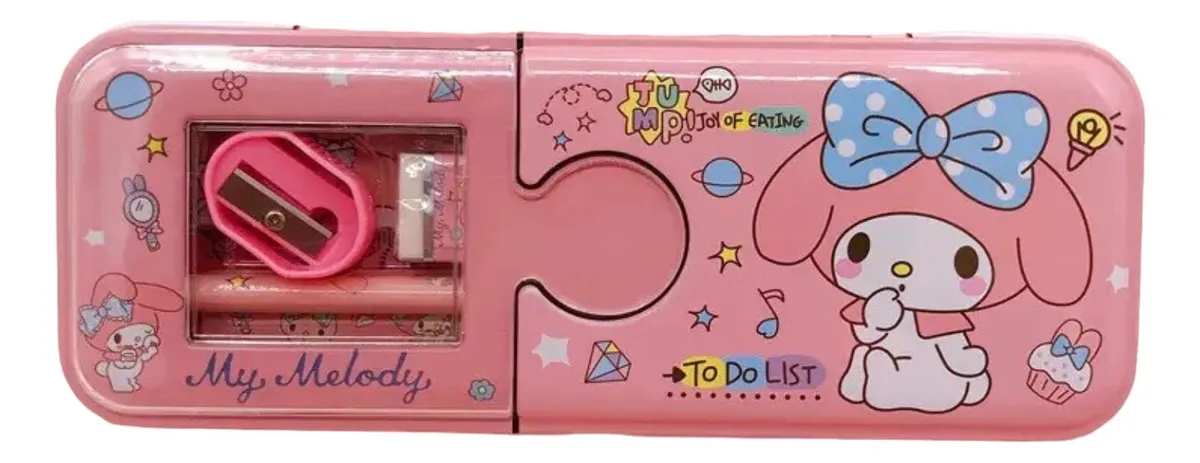 Estuche Metálico Doble Personajes Sanrio