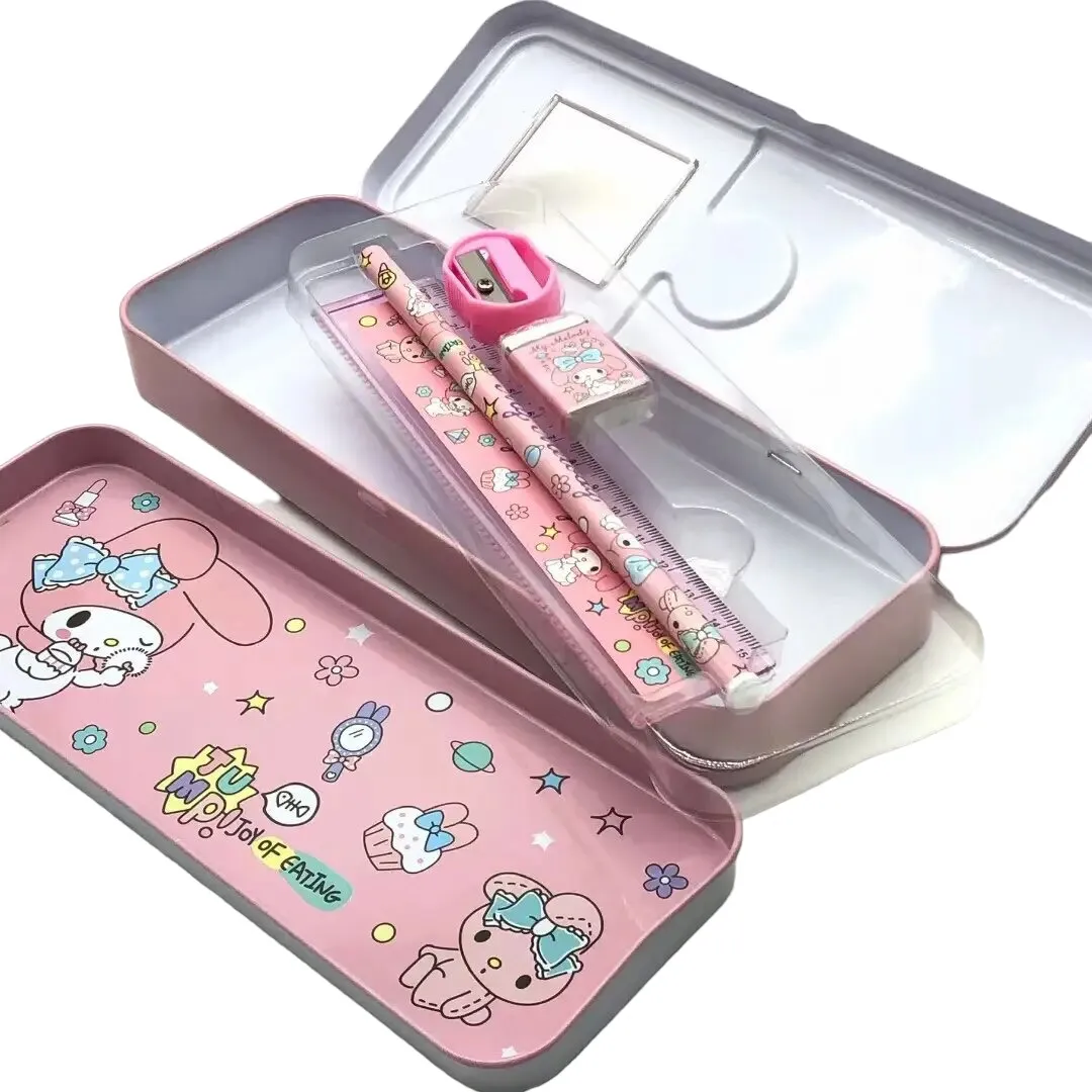 Estuche Metálico Doble Personajes Sanrio