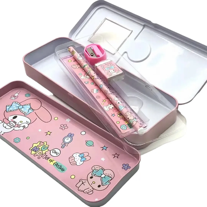 Estuche Metálico Doble Personajes Sanrio