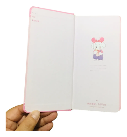 Set Libreta Kawaii Squishy con Lápiz y Marcador de Libro