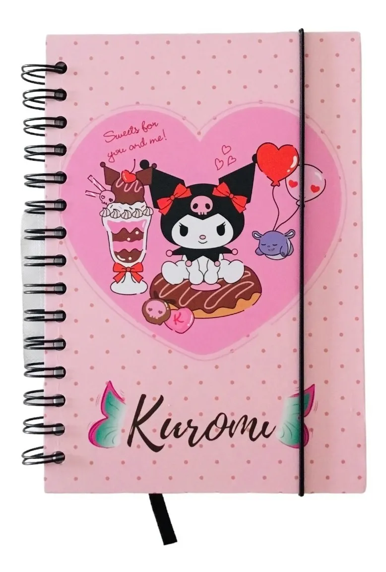 Libreta Sanrio Kuromi 160 páginas
