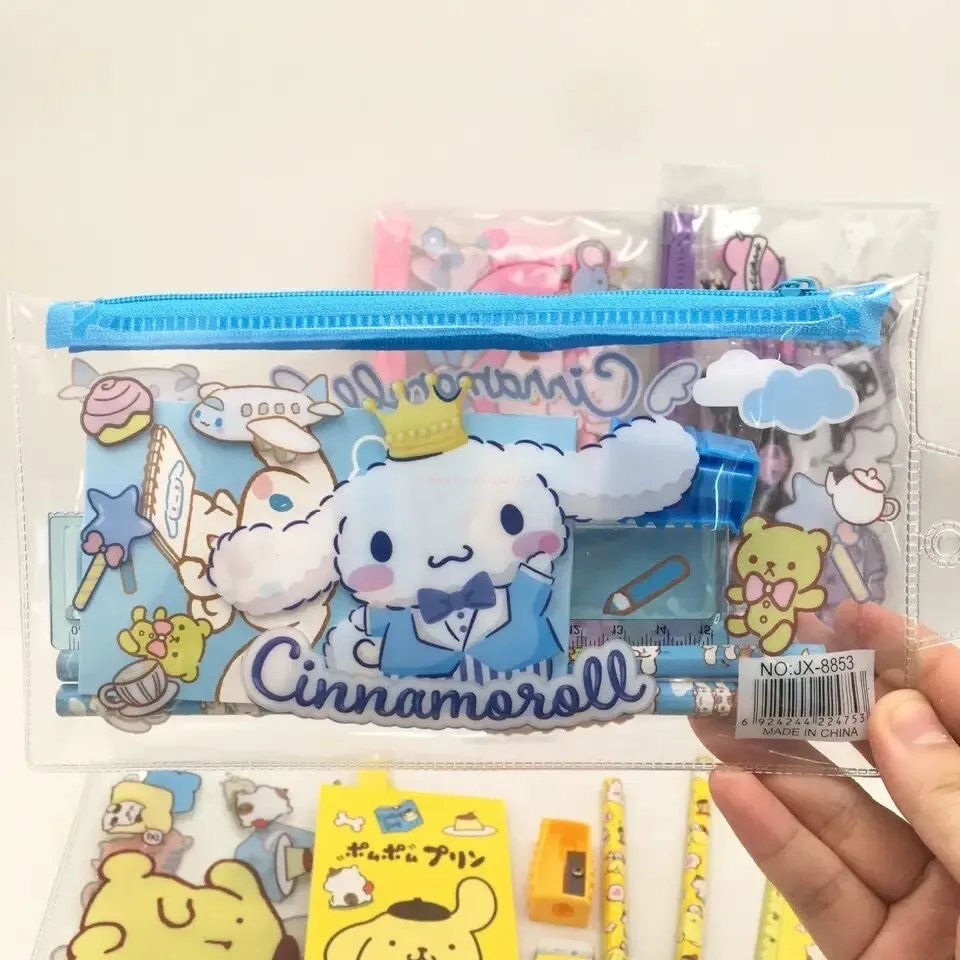 Set Escolar Estuche 7 piezas Personajes Sanrio