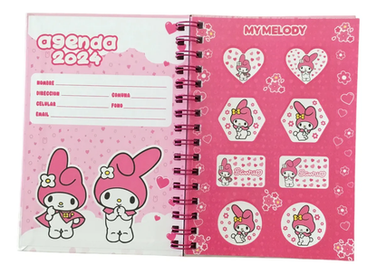 Libreta Sanrio Mediana (Varios modelos)