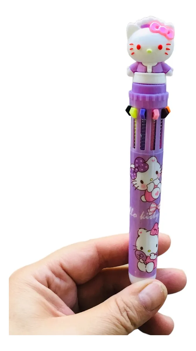 Lápiz Pasta Hello Kitty 10 colores en 1