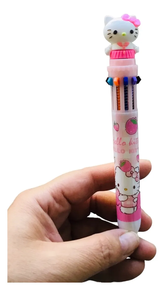 Lápiz Pasta Hello Kitty 10 colores en 1