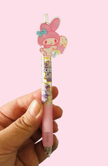Lápiz Pasta Personajes Sanrio Tinta Negra