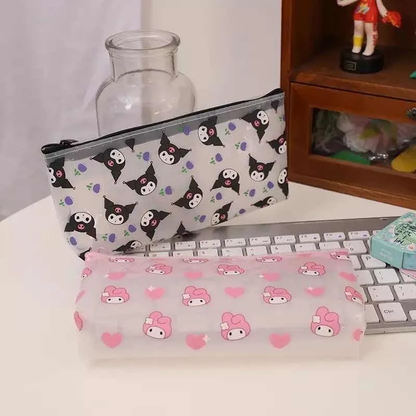 Estuche Escolar Transparente Personajes Sanrio