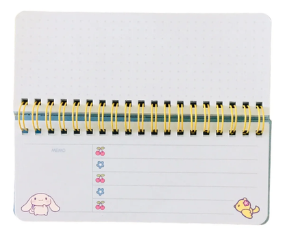 Libreta Rectangular Personajes Sanrio 80 páginas (Varios diseños)