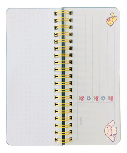 Libreta Rectangular Personajes Sanrio 80 páginas (Varios diseños)