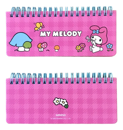 Libreta Rectangular Personajes Sanrio 80 páginas (Varios diseños)