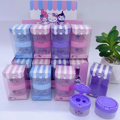 Set 2 Sacapuntas Personajes Sanrio (Varios diseños)
