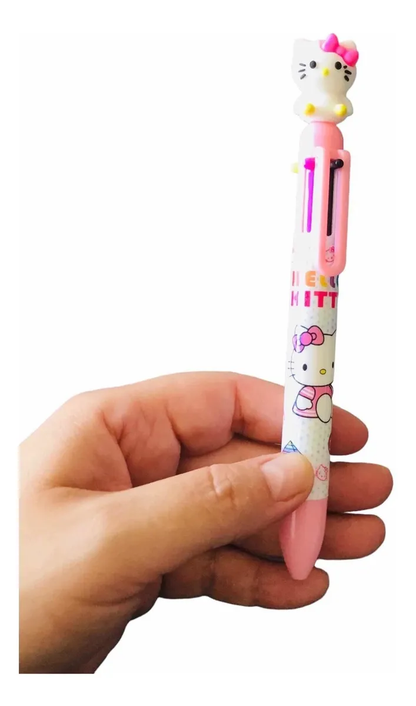 Lápiz Pasta Hello Kitty 6 colores en 1