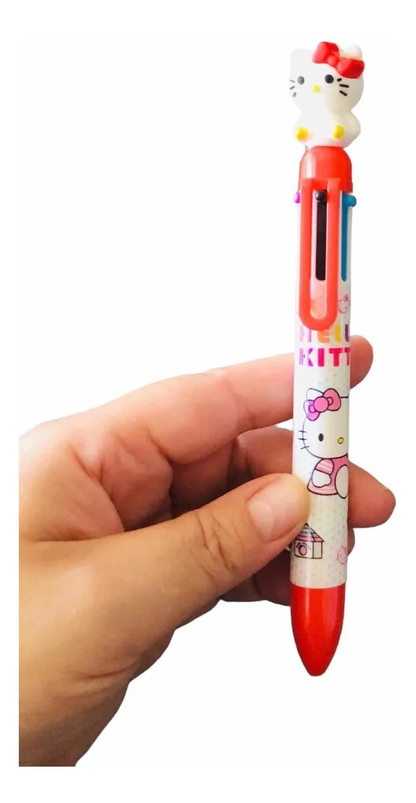 Lápiz Pasta Hello Kitty 6 colores en 1