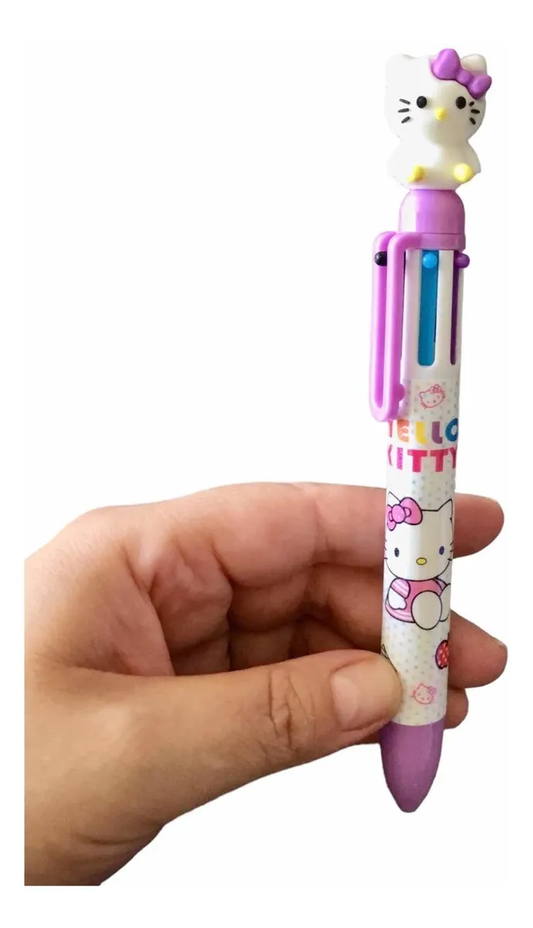 Lápiz Pasta Hello Kitty 6 colores en 1