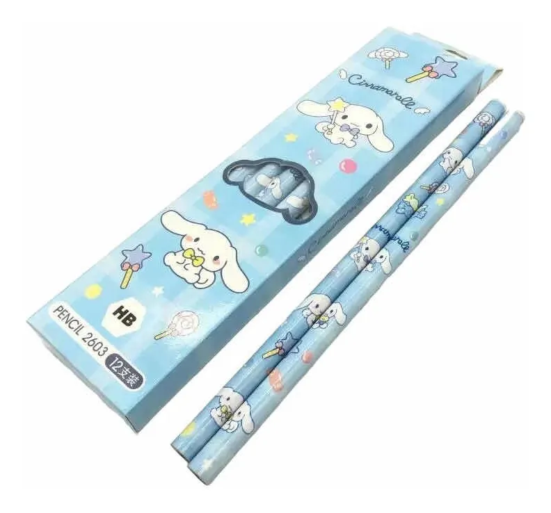 Set 12 Lápices Mina Hello Kitty Y Sus Amigos