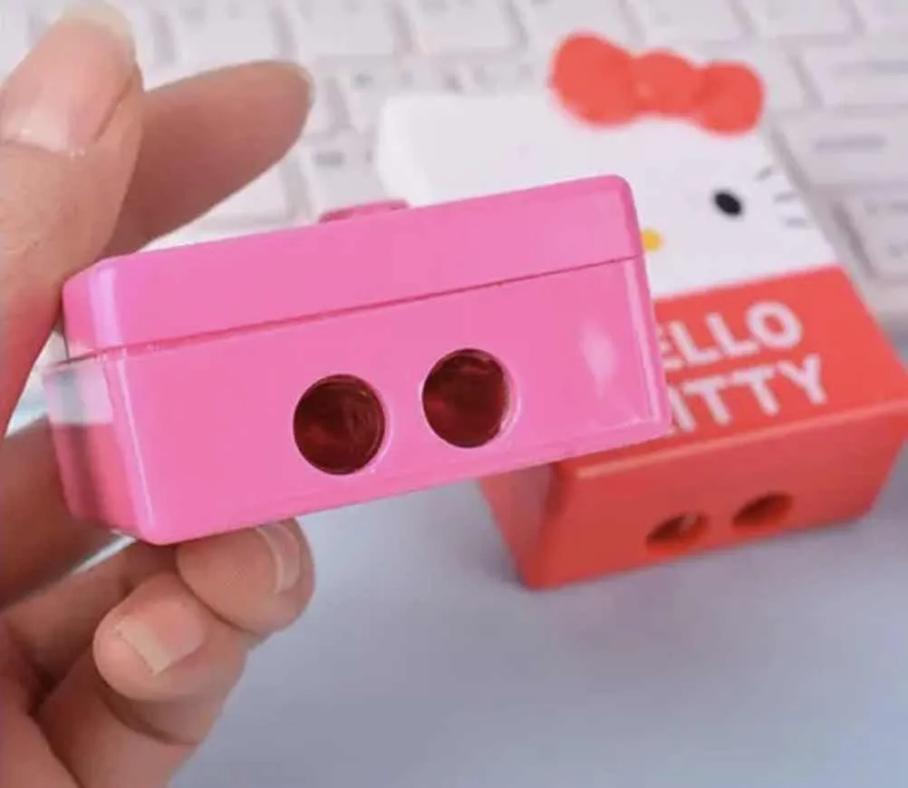 Sacapuntas Doble Con Contenedor Hello Kitty