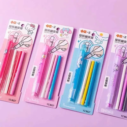 Porta Goma + Gomas de borrar Personajes Sanrio (Varios modelos)