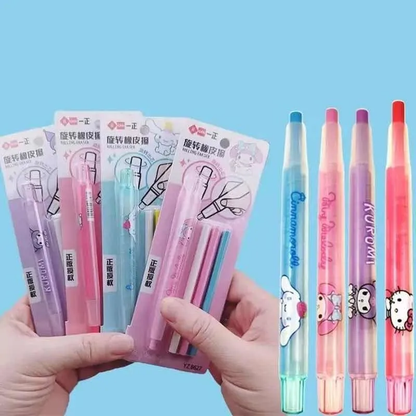 Porta Goma + Gomas de borrar Personajes Sanrio (Varios modelos)