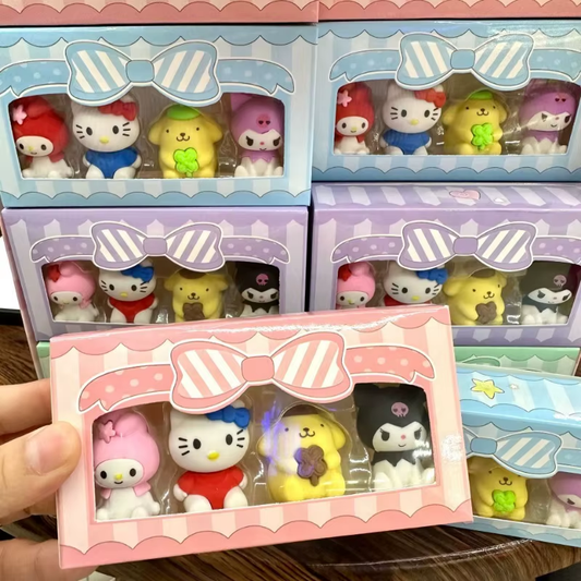 Set de 4 Gomas de Borrar Sanrio (Varios diseños)
