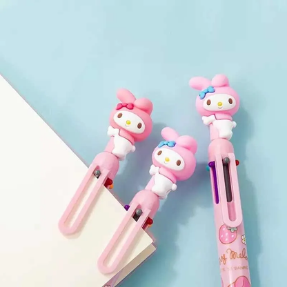 Lápiz Pasta Hello Kitty & My Melody 8 colores en 1