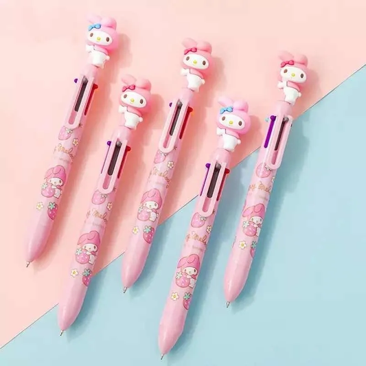 Lápiz Pasta Hello Kitty & My Melody 8 colores en 1