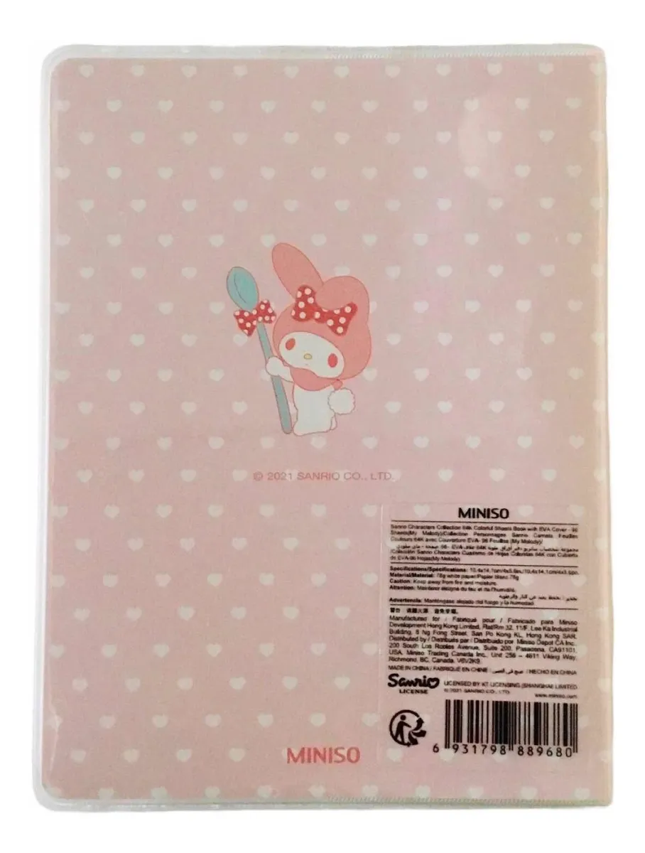 Libreta Original Sanrio 14,5 X 11 X 1,5 Cms